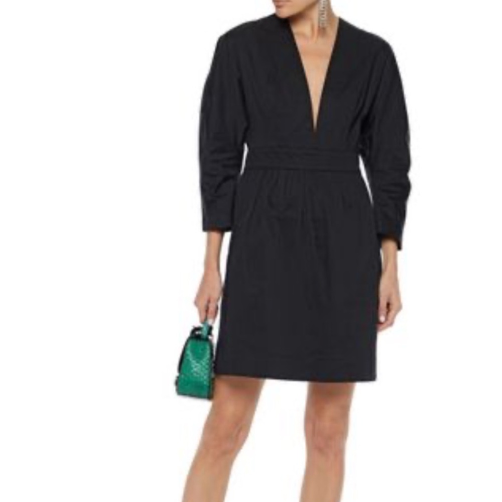 BAUM UND PFERDGARTEN Allydia gathered cotton-blend mini dress New XXL